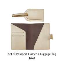 Load image into Gallery viewer, Set of Passport Holder + Luggage / Bag Tag ⁕