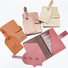 Load image into Gallery viewer, Set of Passport Holder + Luggage / Bag Tag ⁕