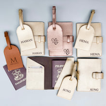 Load image into Gallery viewer, Set of Passport Holder + Luggage / Bag Tag ⁕